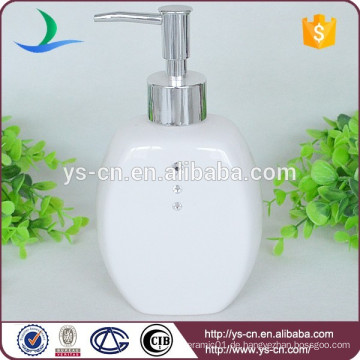 YSb40102-01-ld weißes keramisches Badezimmer flüssiger Seifenbehälter